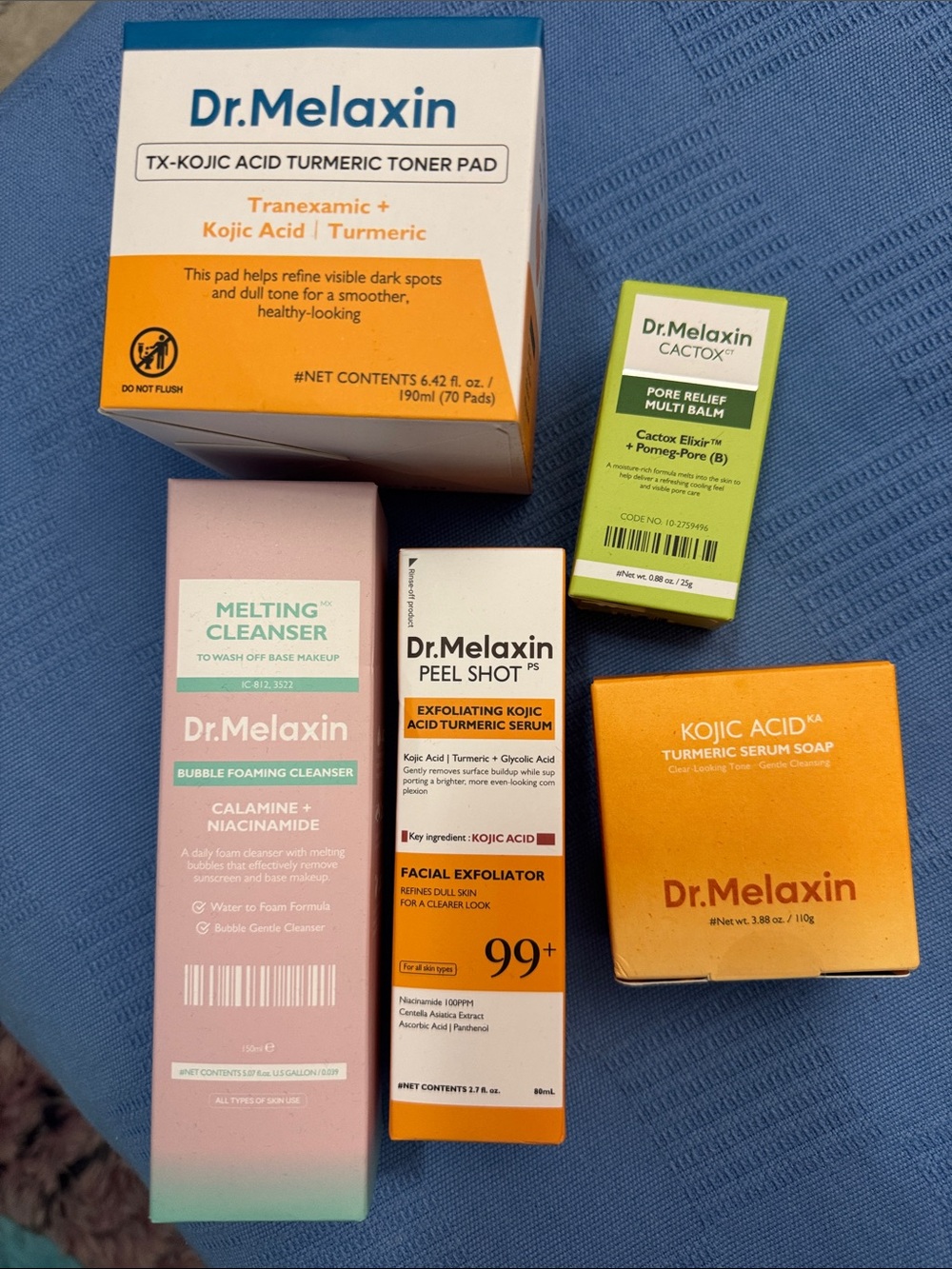 DR MELAXIN 5 Piece Cleanse and Glow Set NEW
